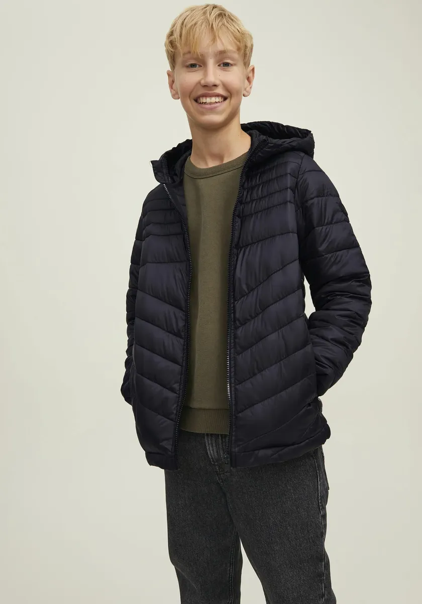 

Детская стеганая куртка Jack & Jones "JJEHERO PUFFER HOOD NOOS JNR", с капюшоном Jack & Jones Junior, черный
