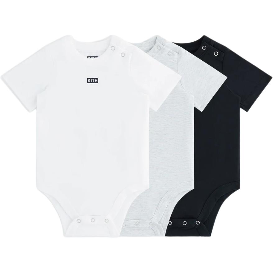 

Комбинезон AW24, комплект из 3 предметов для младенцев и малышей KITH, Set of 3 (White/Grey/Black)