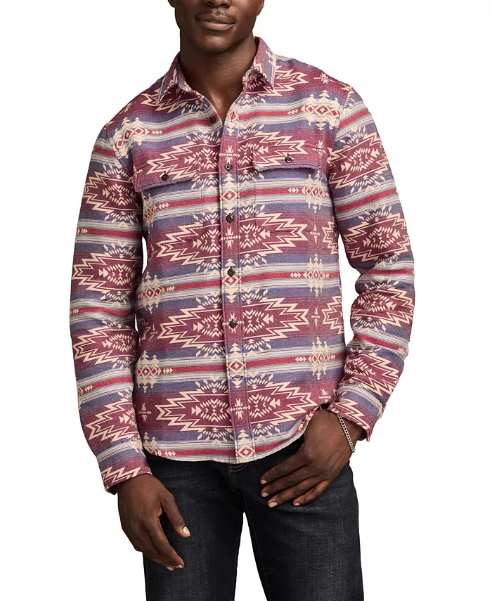 

Мужская рубашка с длинными рукавами Jacquard Humboldt Lucky Brand, красный