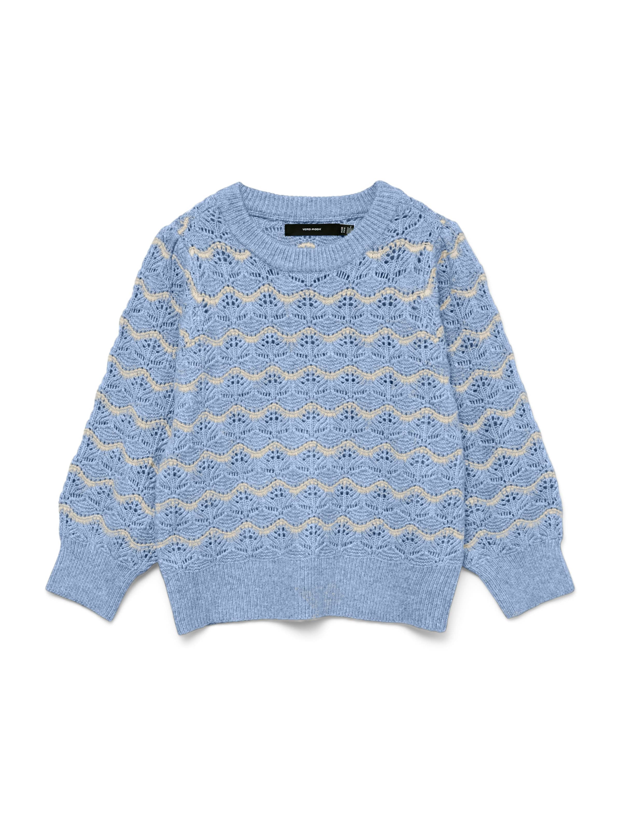 

VERO MODA Свитер 'VMLEONOR' в цвете Dusty Blue