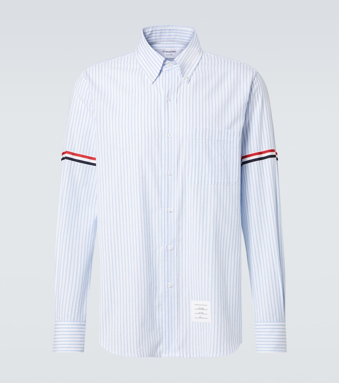 

Рубашка из хлопка в полоску RWB Stripe Thom Browne, светло-синий