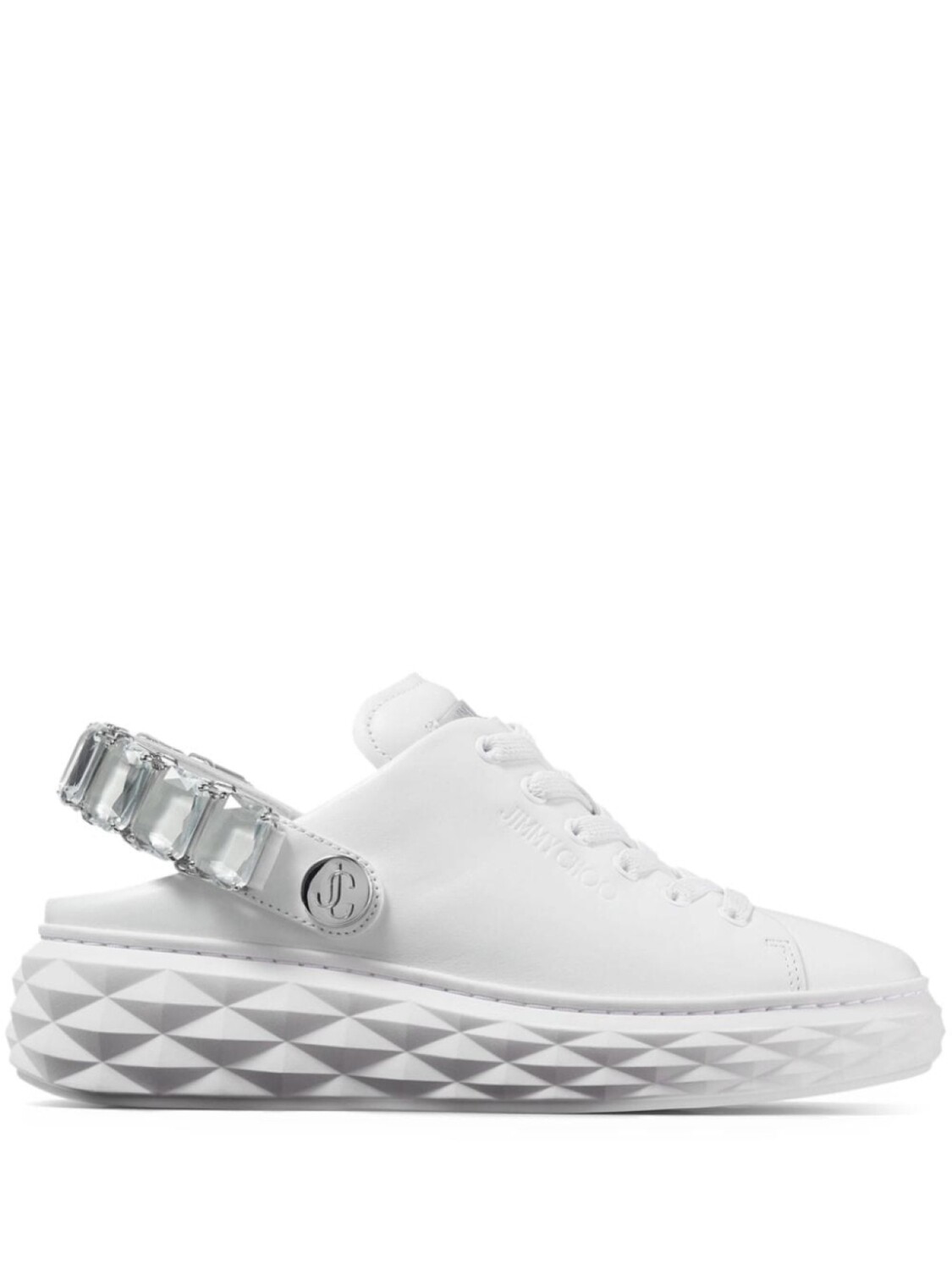 Jimmy Choo кроссовки Diamond Sling, белый