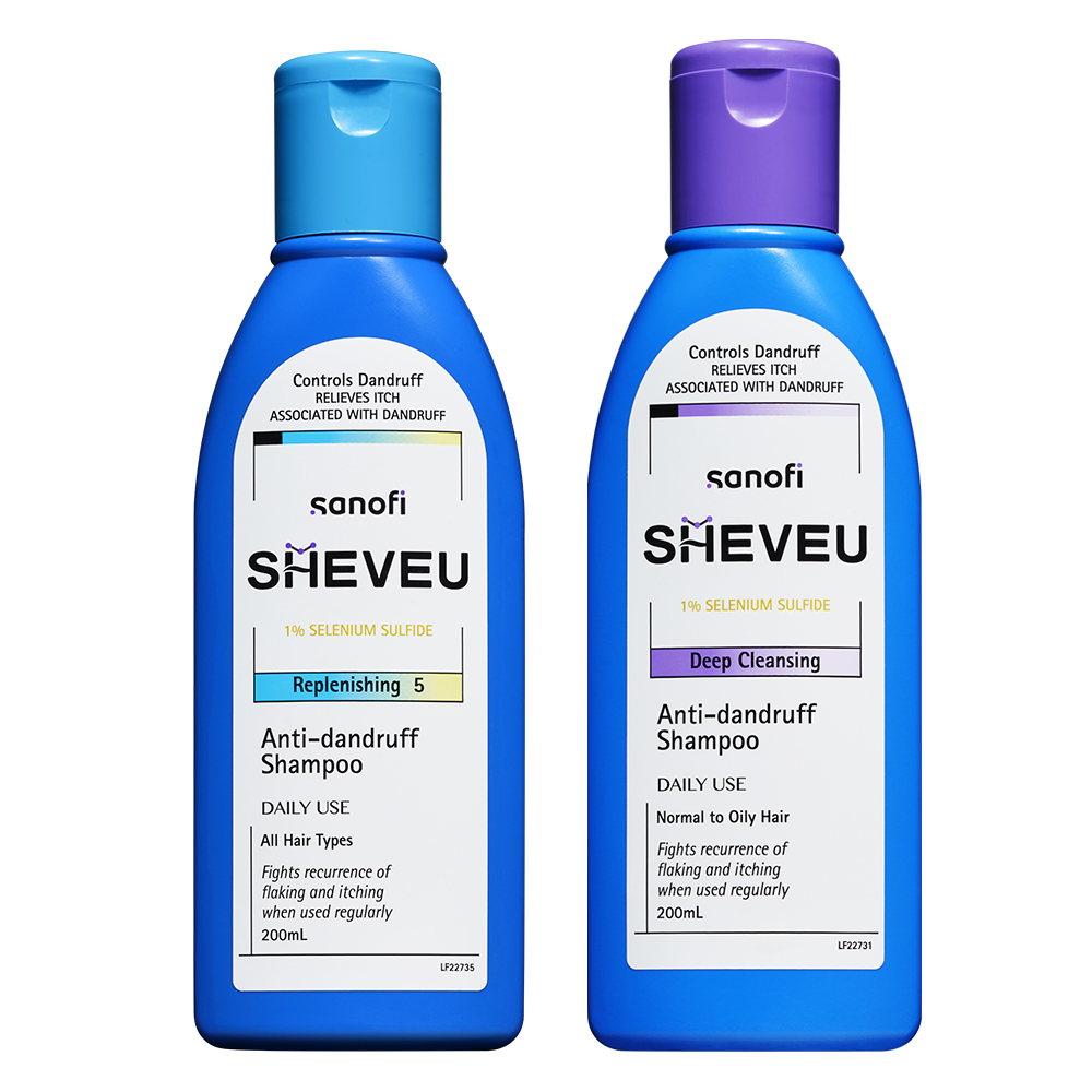 

Шампунь против перхоти для контроля жирности и восстановления, снятия зуда 200мл*2 SHEVEU