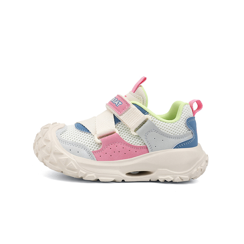 

Износостойкие, дышащие, нескользящие, низкие детские кроссовки для бега ST&SAT, бежевый/розовый