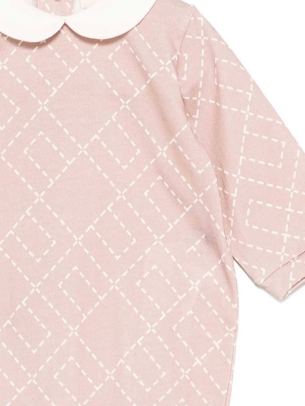 Пижама с геометрическим принтом Elisabetta Franchi Kids, розовый — фото 3