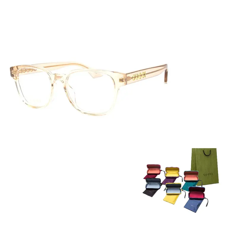 

GUCCI Очки с круглой оправой, Transparent Pink