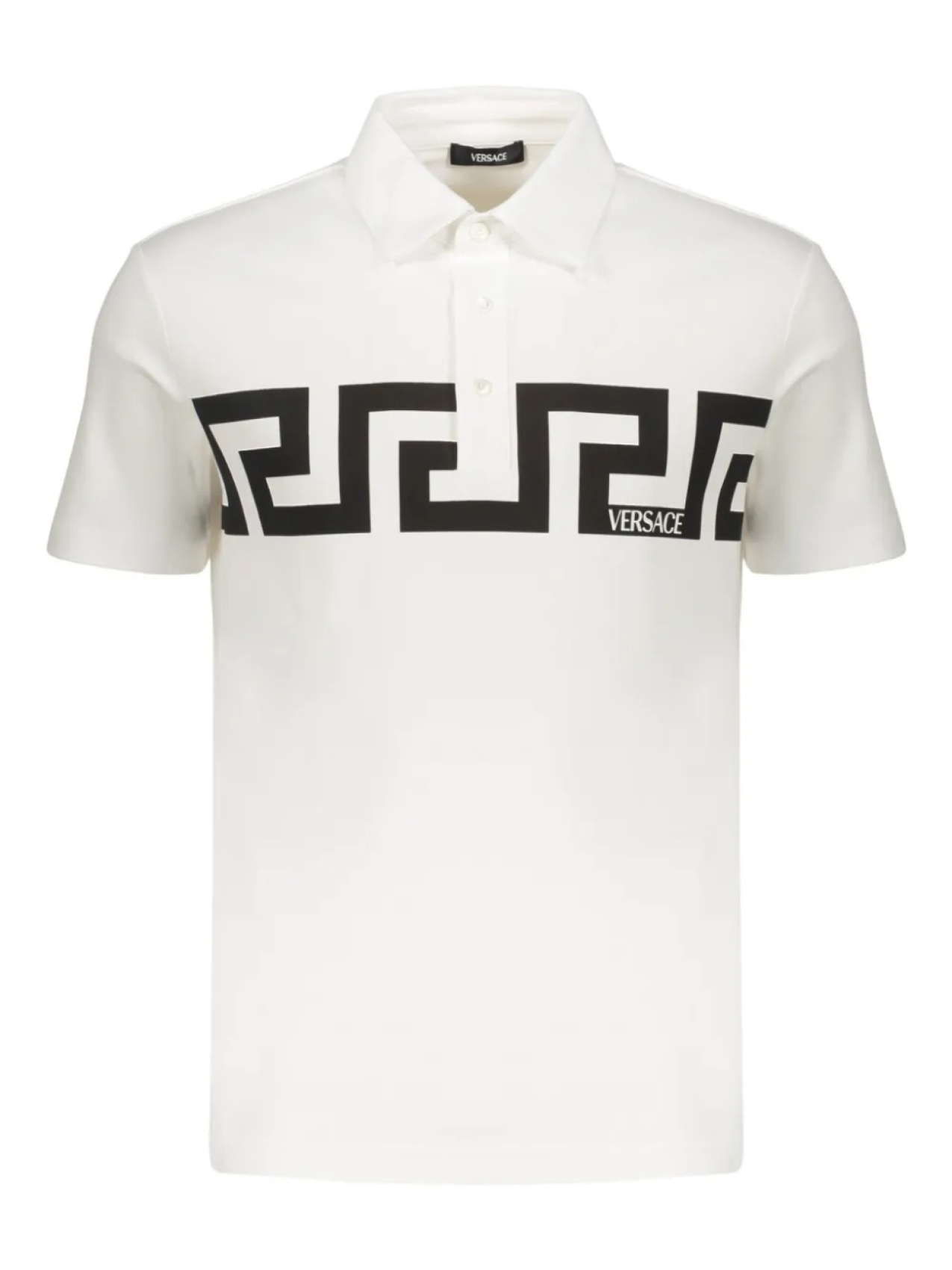 

Рубашка-поло из хлопка Versace, белый