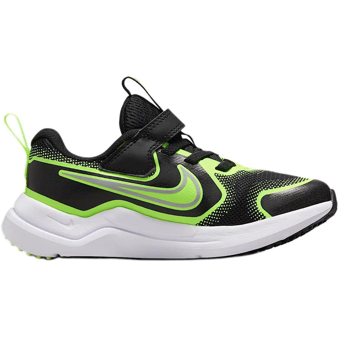 Дышащие низкие кроссовки Cosmic Runner для детей Nike, черный/зеленый — фото 2