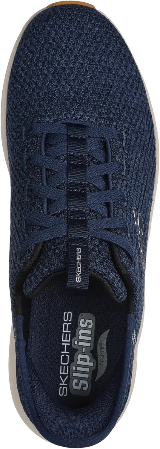Мужские слипоны Skechers: Arch Fit 2.0 - Кроссовки на шнуровке с вязанием Look Ahead — фото 4