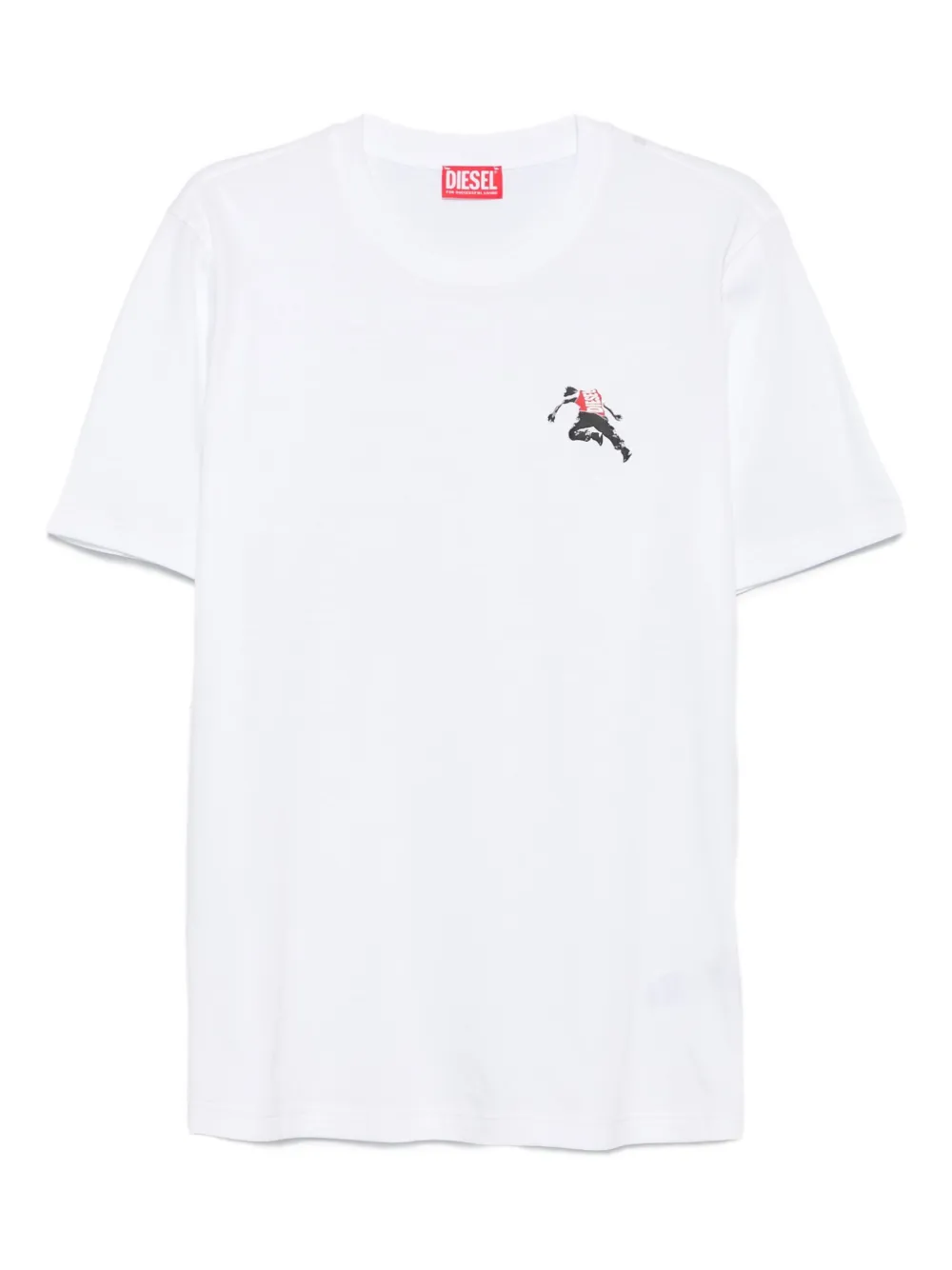 

Футболка с графичным принтом DIESEL, белый
