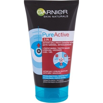 

Garnier Pure Active Black Интенсивный древесный уголь против черных точек 150 мл