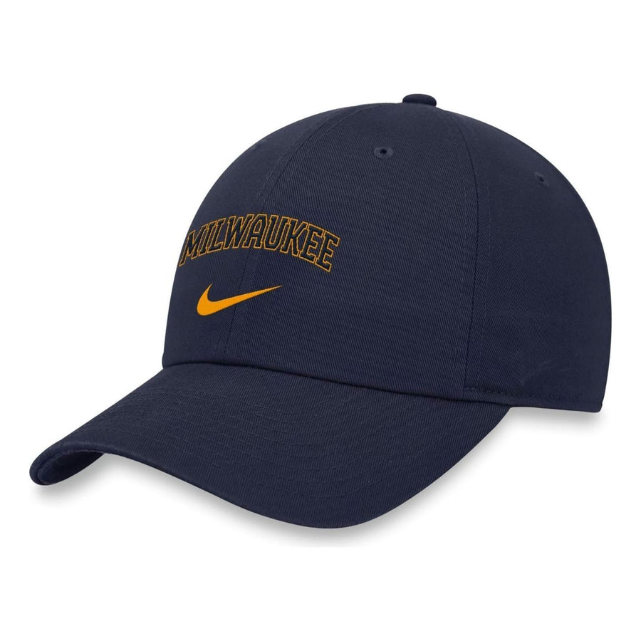 

Бейсболка Nike Heritage 86 Wordmark Swoosh MLB Milwaukee Brewers Adjustable Caps 'Navy', темно-синий