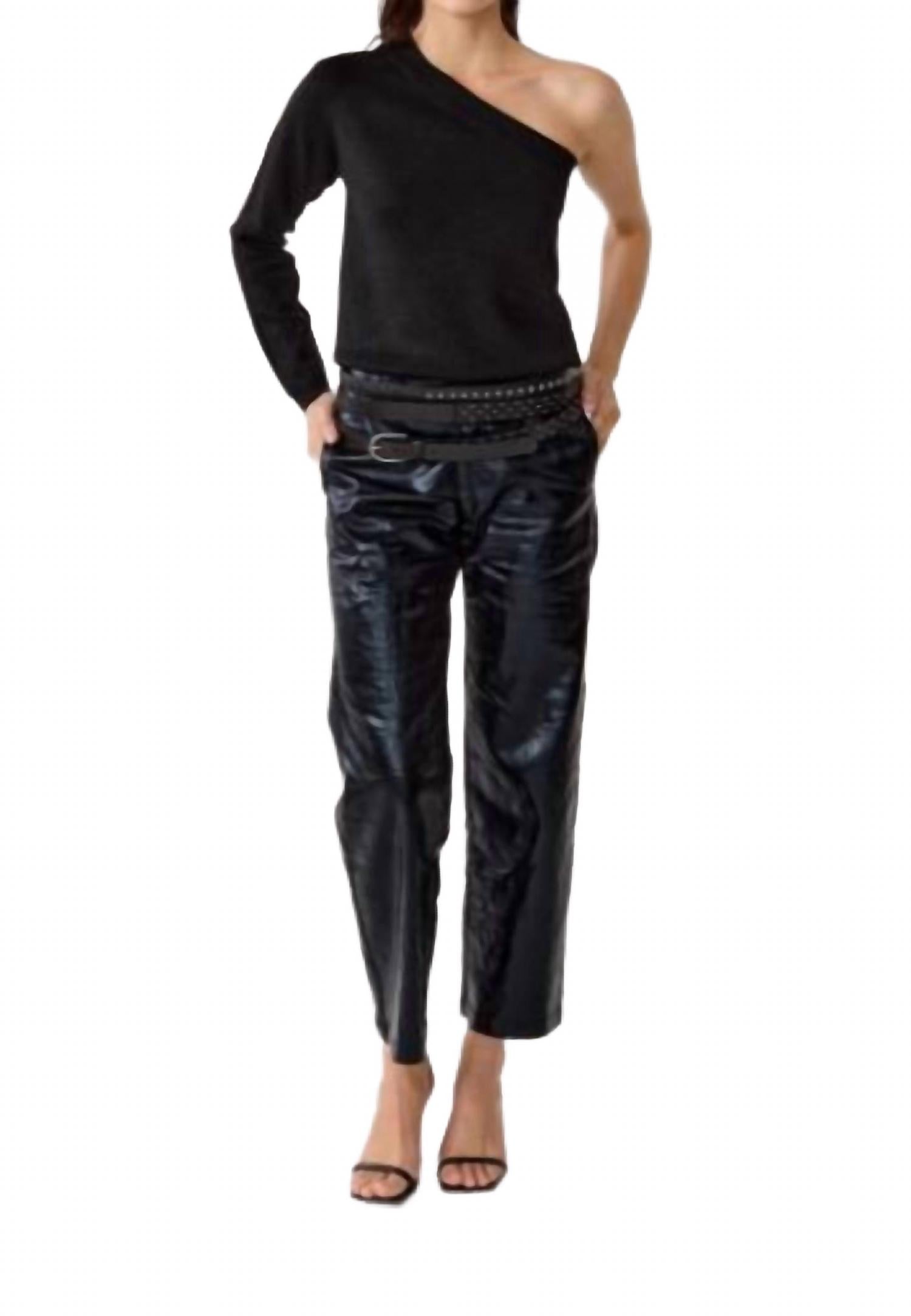 

Астро металлик джинсы в черном цвете Lanthropy