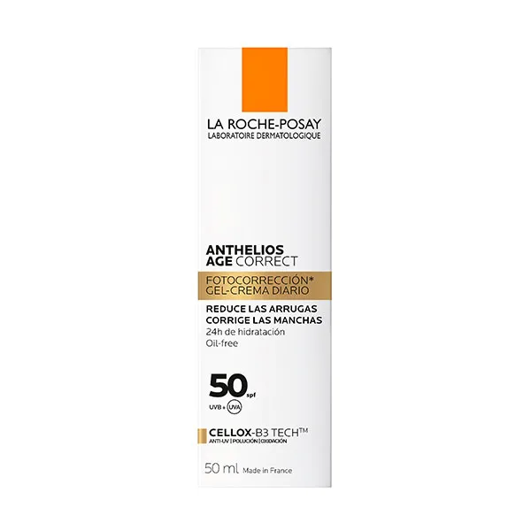 Ежедневная фотокоррекция гиалуроновой кислотой Anthelios Age Correct Spf50 La Roche Posay, 50 ml — фото 3