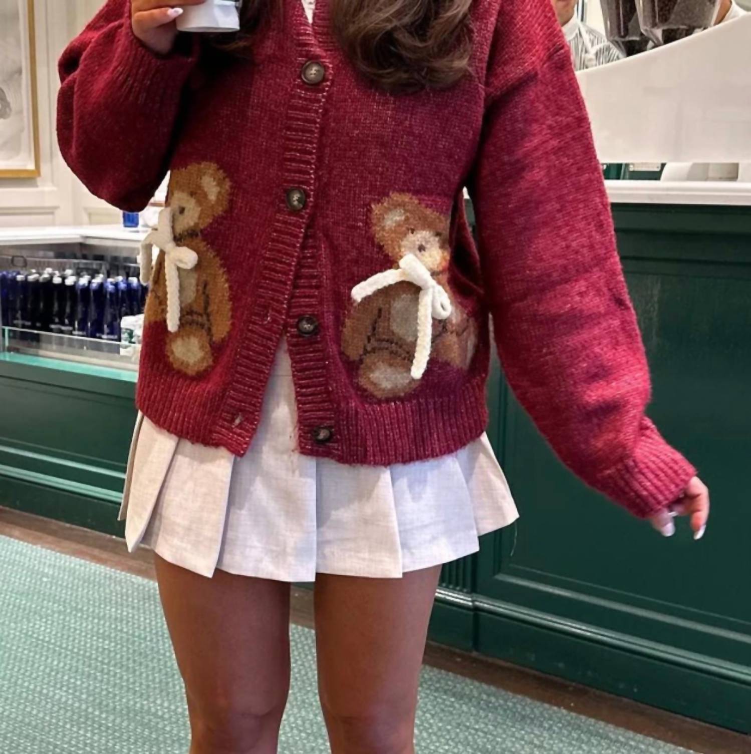 

Кардиган Teddy бордовый Sofie the Label