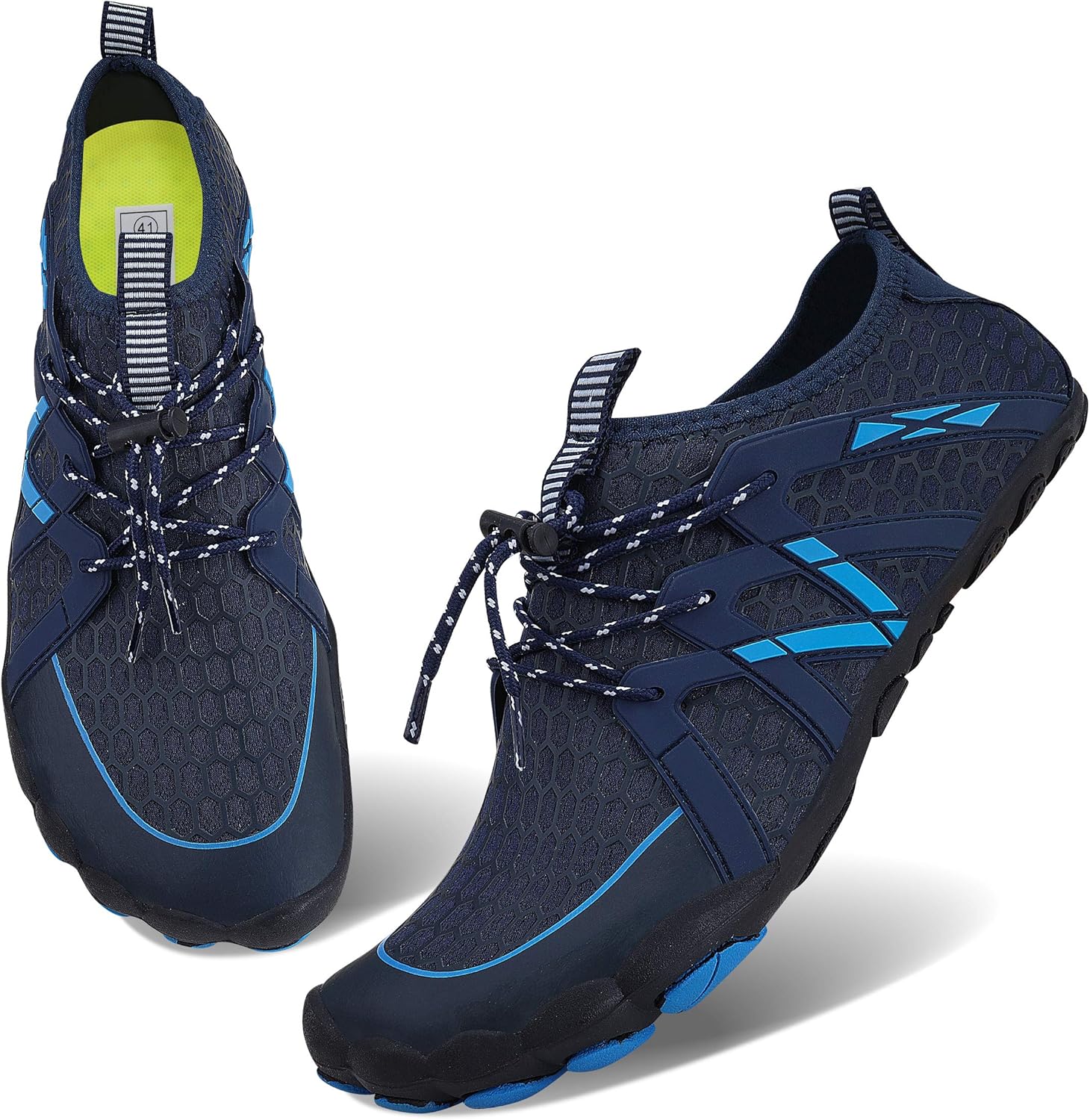 

Мужские и женские водные спортивные кроссовки, слипоны с быстрым высыханием для бассейна, пляжа, серфинга, прогулок и аквапарка JointlyCreating, темно-синий