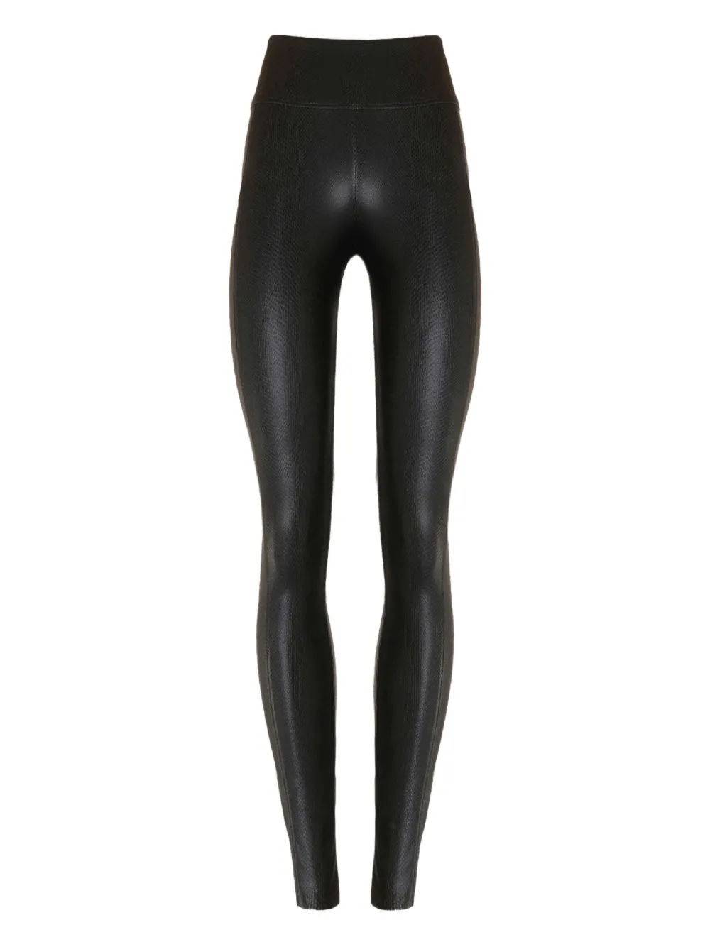 

Леггинсы с тиснением под кожу питона Wolford, черный