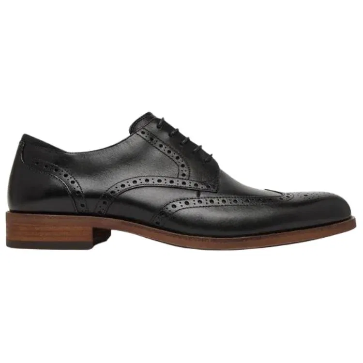 Clarks CraftRemi Tip Leather Casual Shoes Men's Black — фото 3