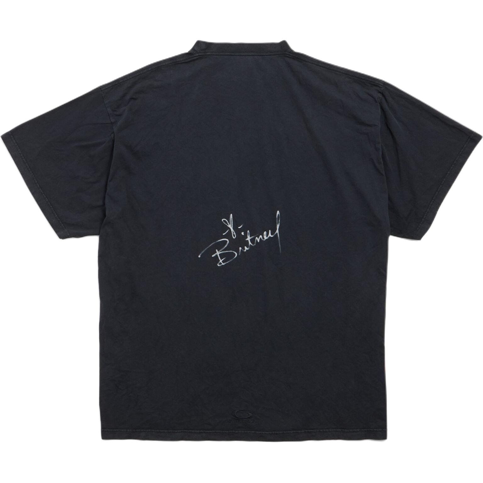 Balenciaga Футболка SS26 Loose Fit черная — фото 2