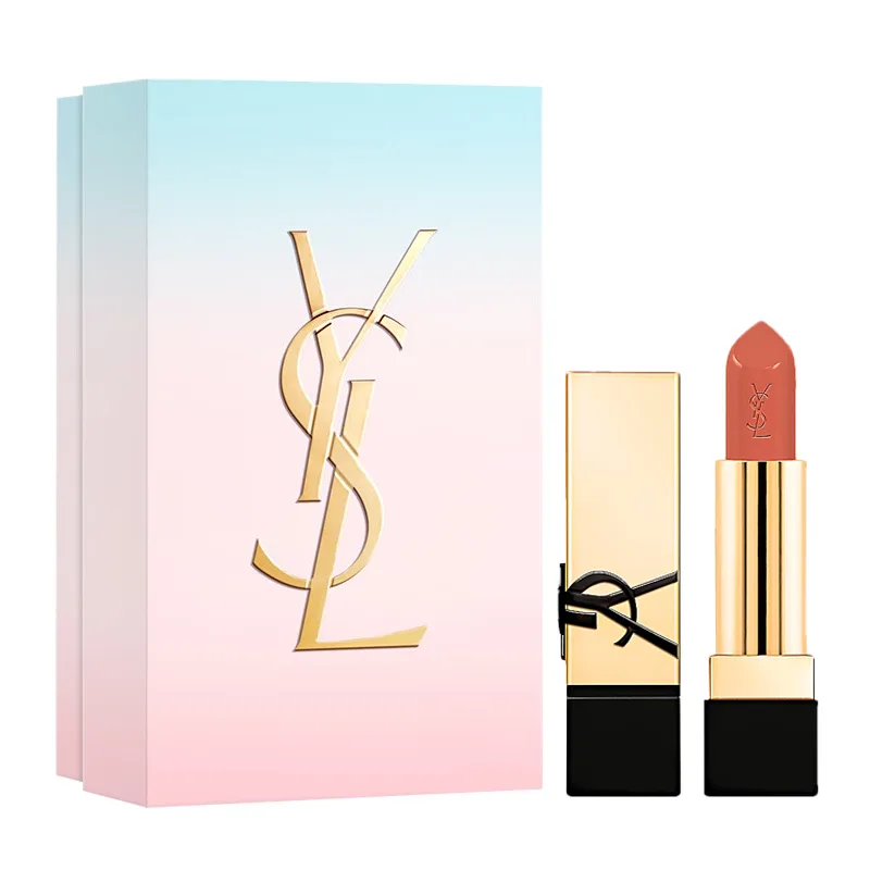 SAINT LAURENT Помада для губ квадратная туба Twilight Dawn сатиновая, выравнивающая тон, 3.8 г, #R1966 Unavailable Retro Red Brown — фото 2