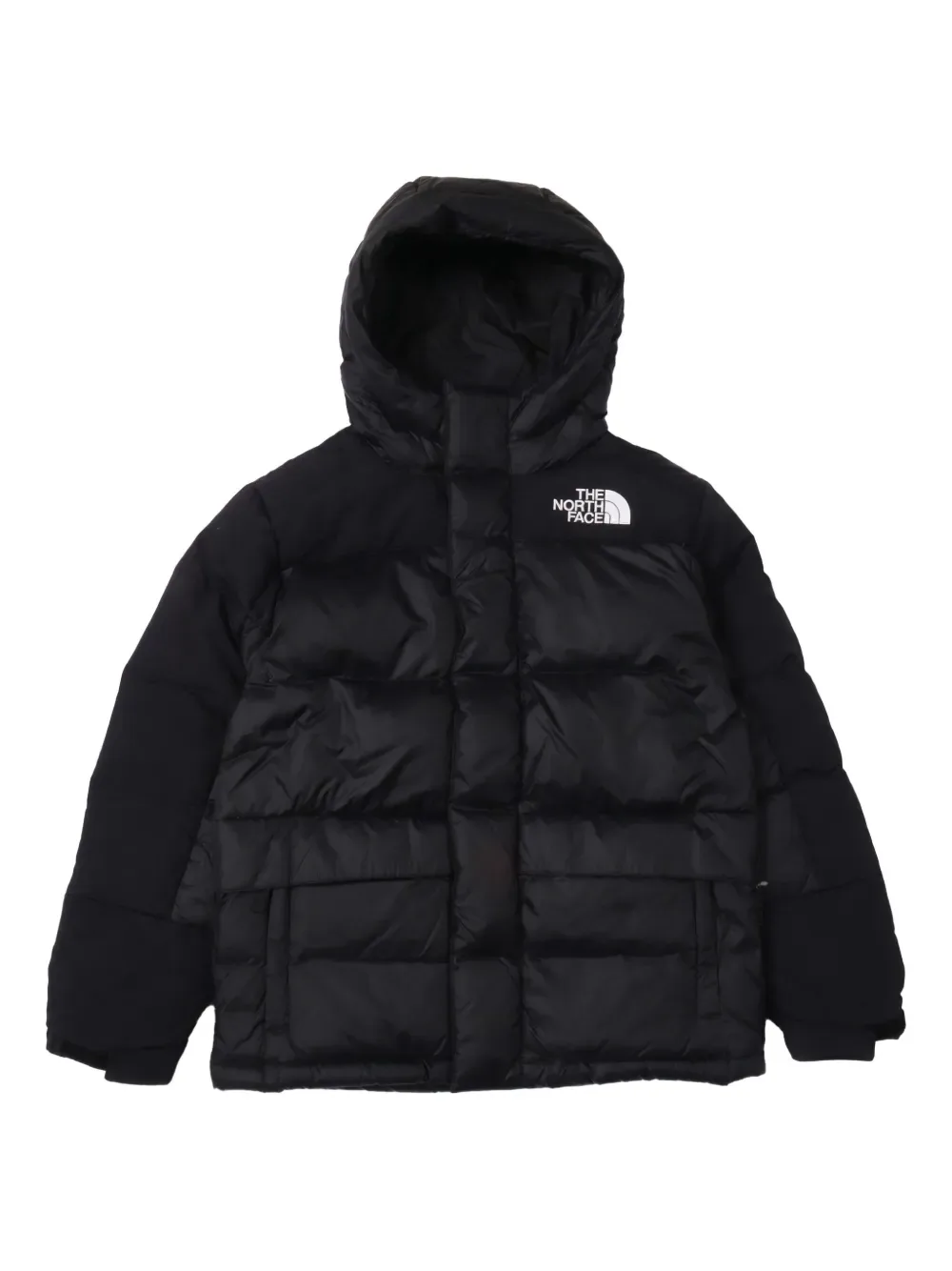 Пуховик с капюшоном The North Face Kids, черный