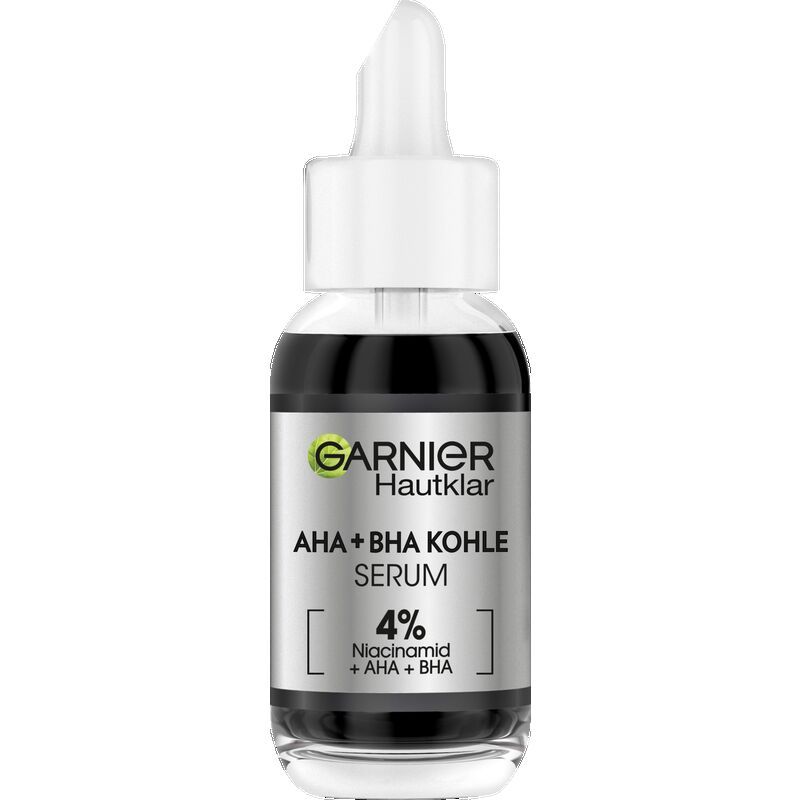 

Сыворотка Skin Clear против примесей AHA + BHA Уголь Garnier, 30 ml