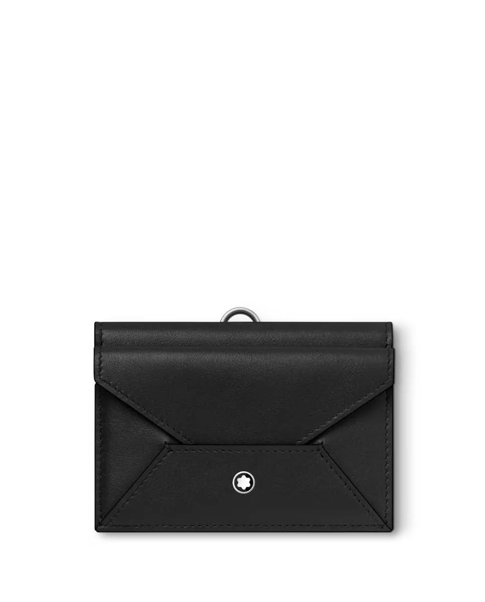 

Визитница унисекс из черной кожи Montblanc, черный