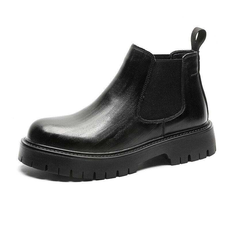 

Челси Ботинки Мужские Weishibangwei, цвет Black Fleece-Lined