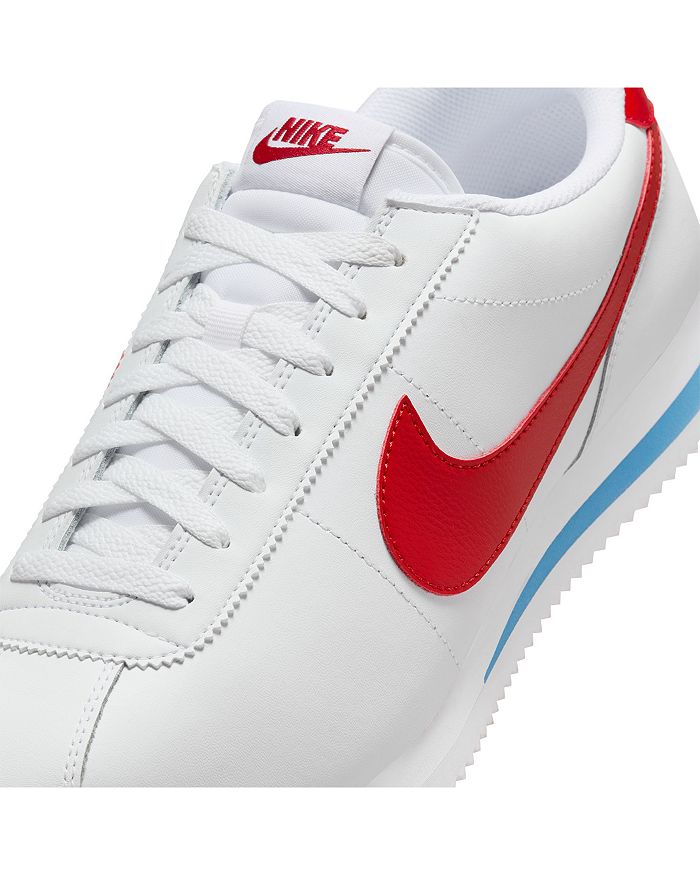 Мужские кожаные кроссовки Cortez Nike, белый — фото 4