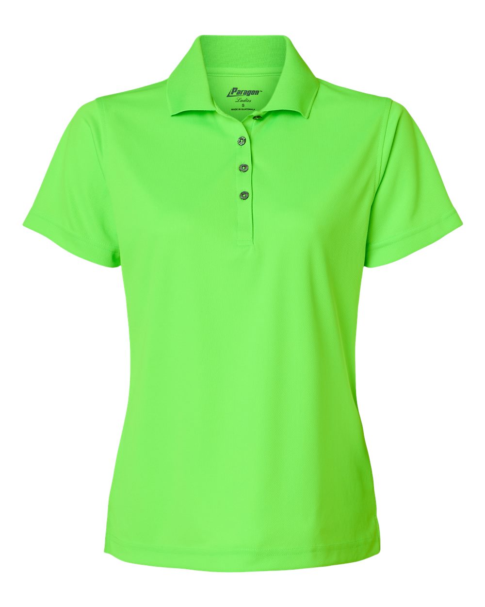 

Женская рубашка-поло Saratoga Performance Mini Mesh Paragon, цвет neon lime