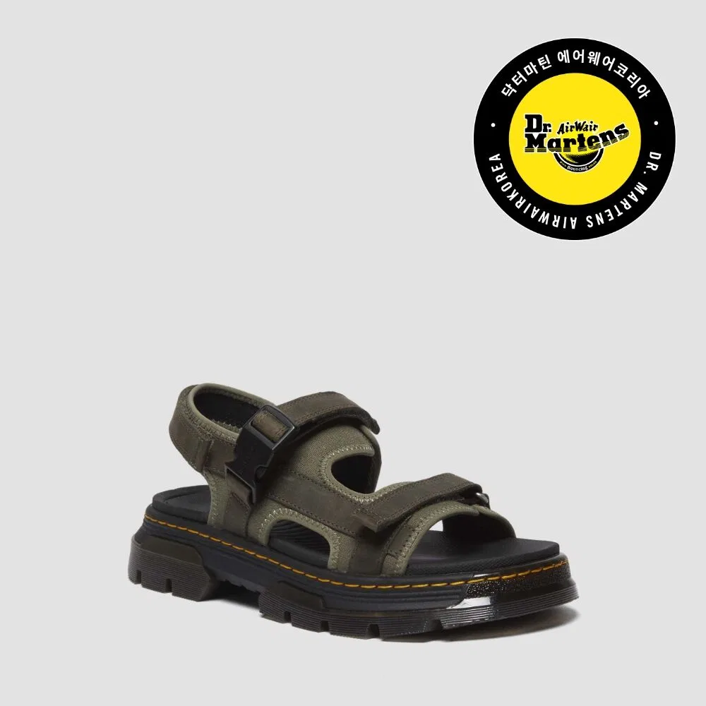 Мужские сандалии Foster II цвета хаки от Dr. Martens