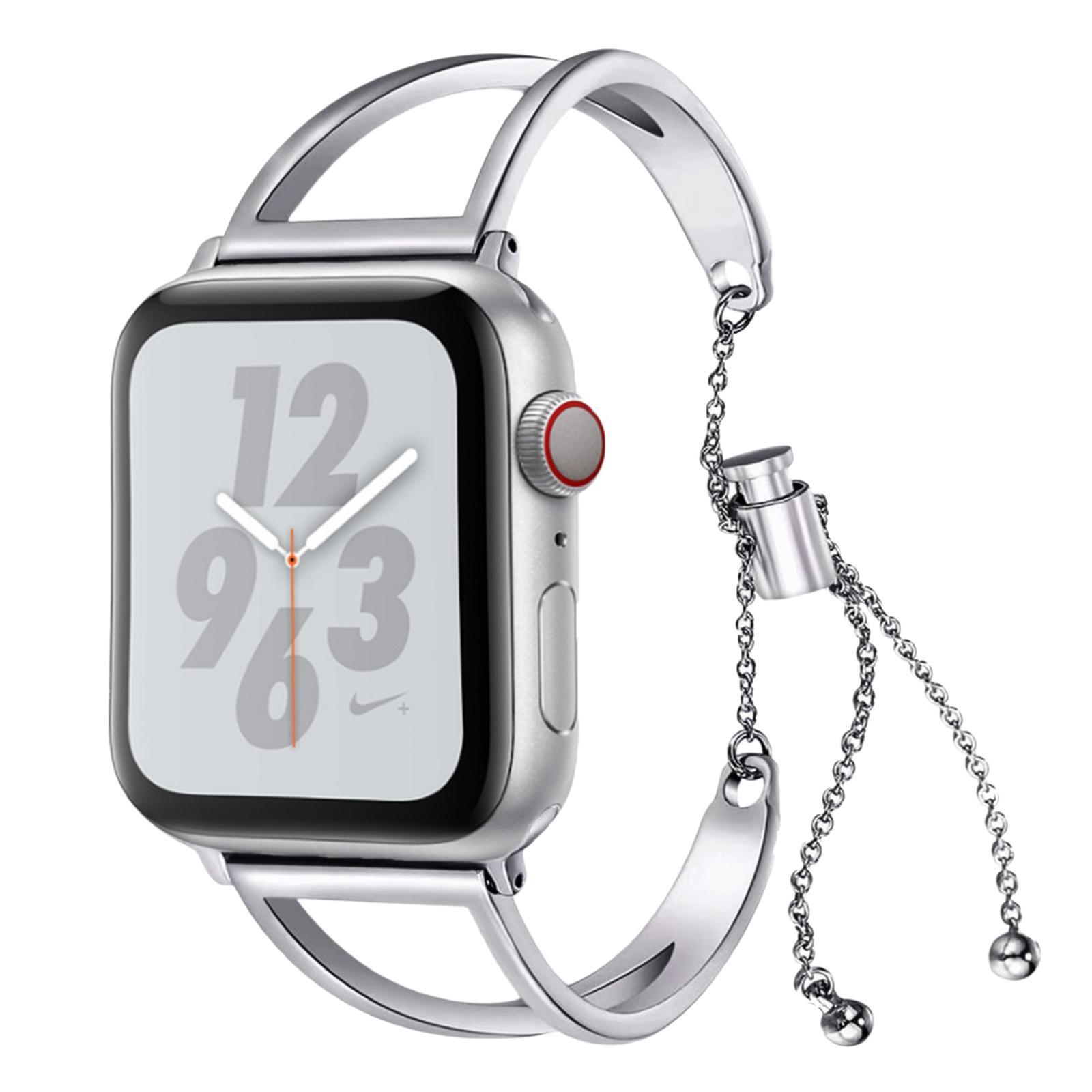 

Zhongwo Часы Strap Apple Compatibility Metal, Silver