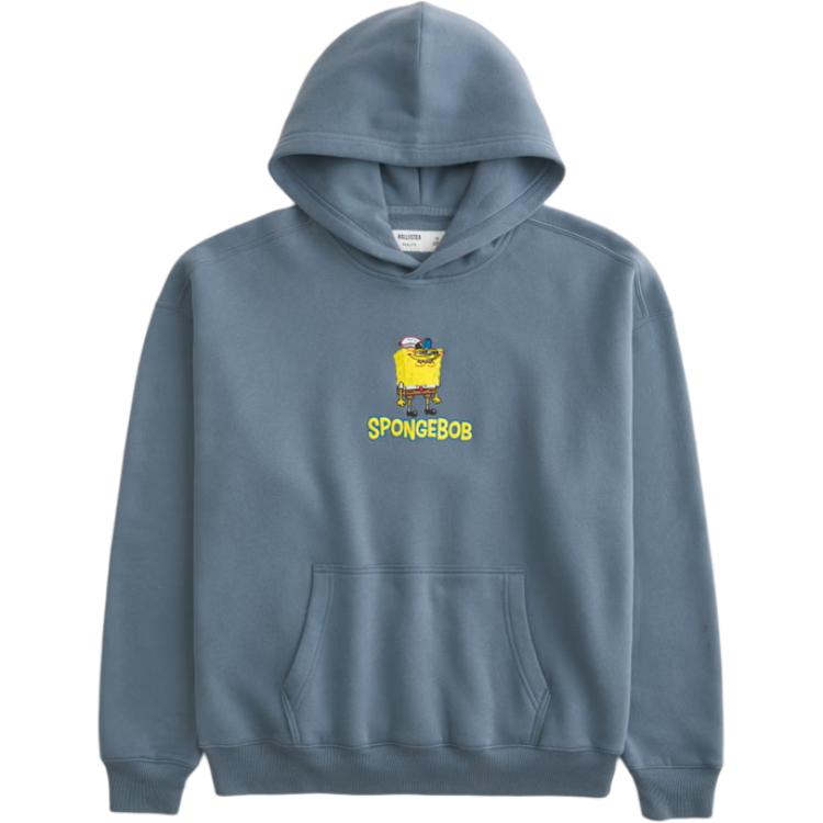 

Hollister/ Толстовка мужская синяя с капюшоном Moderate