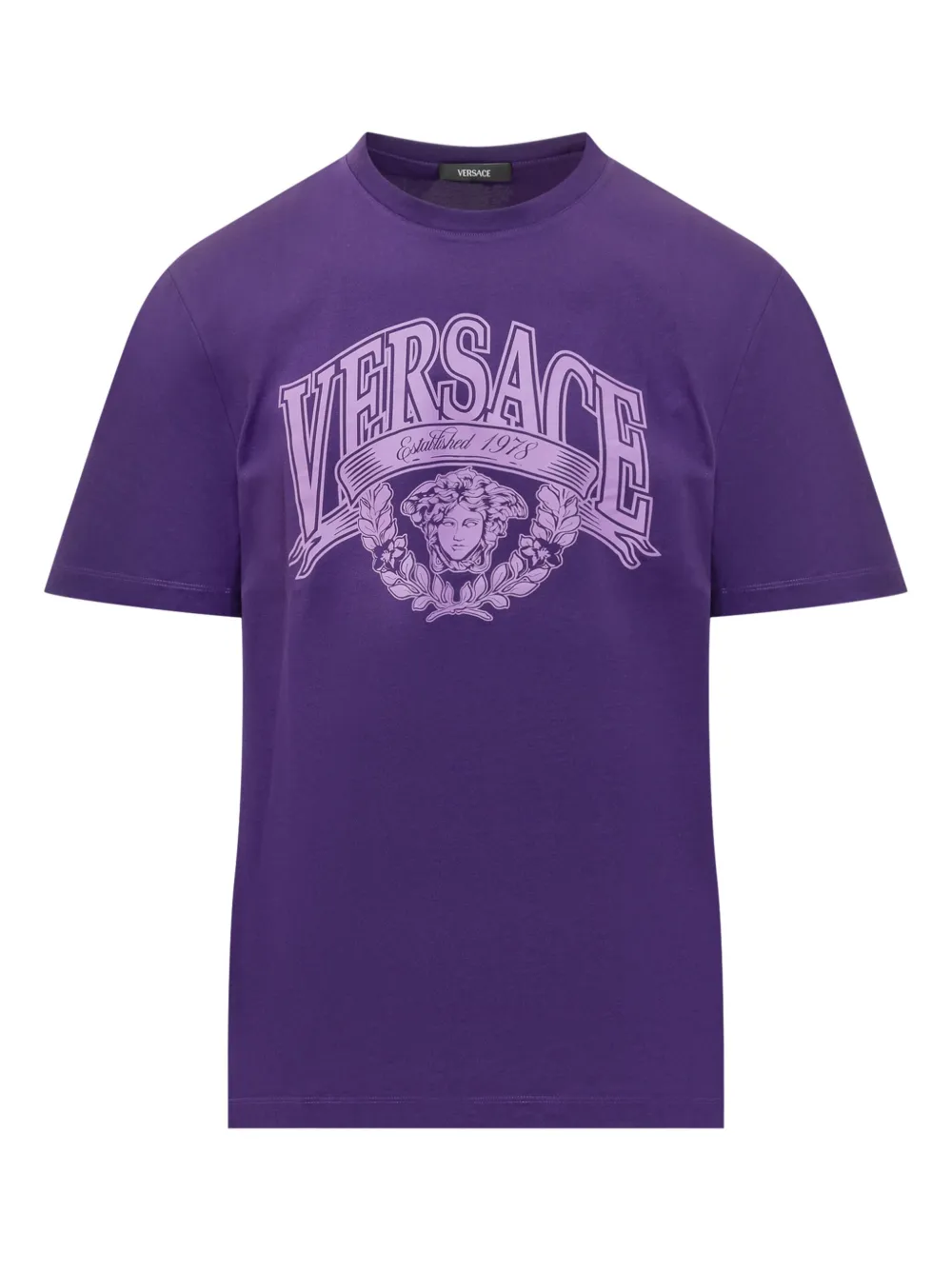 

Футболка с декором Medusa VERSACE, фиолетовый