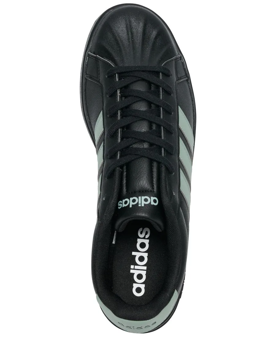Мужские повседневные кроссовки Street Talk от Finish Line Adidas, черный, серебро зеленый — фото 3