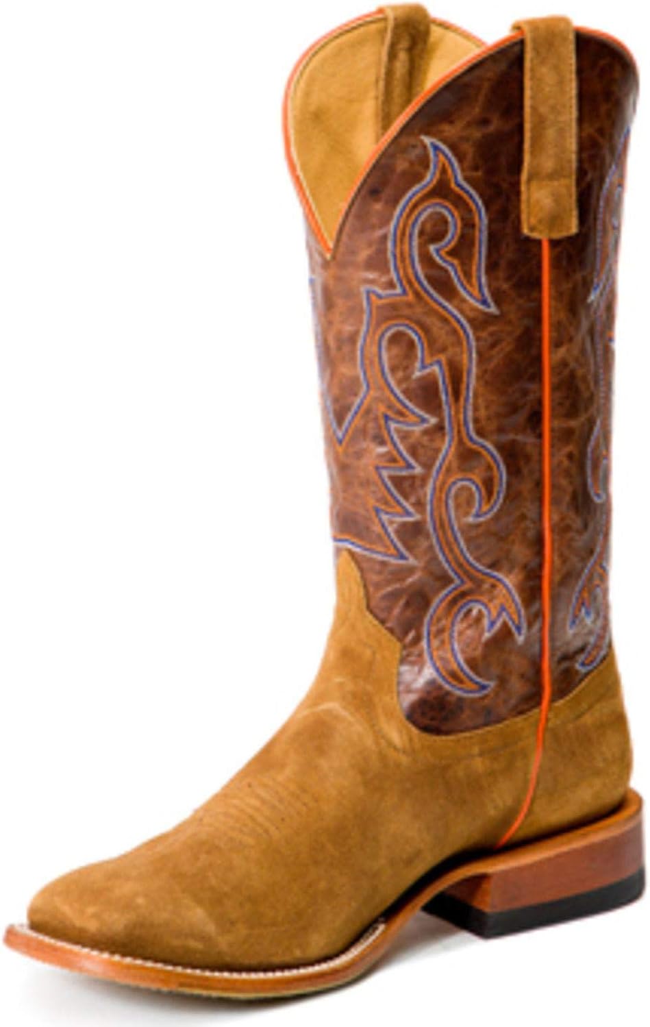 

Мужские западные сапоги Horse Power Growler с широким квадратным носком, загар, Tan