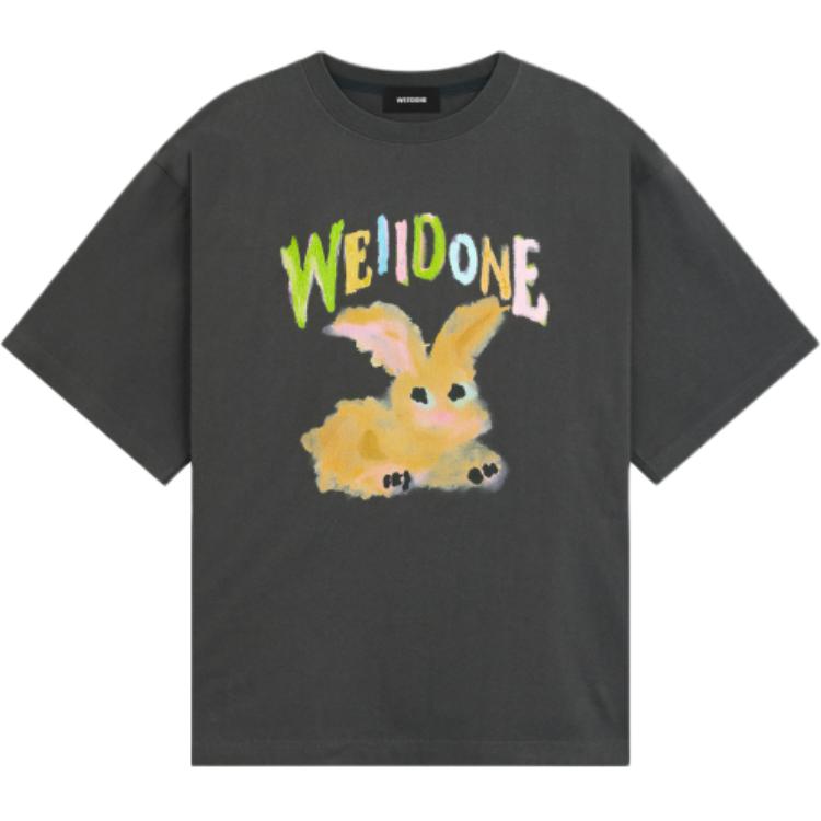 

We11Done Футболки унисекс, серые, с круглым вырезом, средней толщины, Серый, We11Done Футболки унисекс, серые, с круглым вырезом, средней толщины