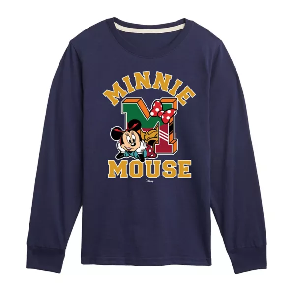 

Футболка с длинным рукавом и принтом Минни Маус для мальчиков 8-20 лет Disney, синий