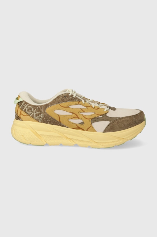 Кроссовки Clifton L Suede TP Hoka, зеленый