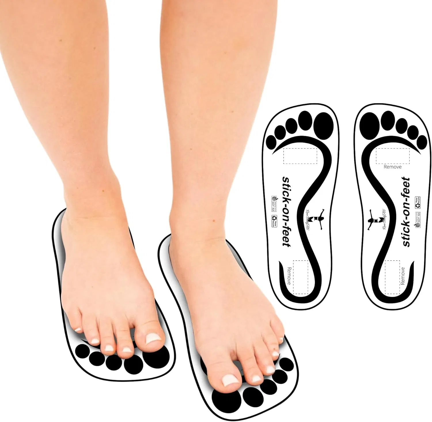 Автозагар для ног STICKONFEET, 60 пар