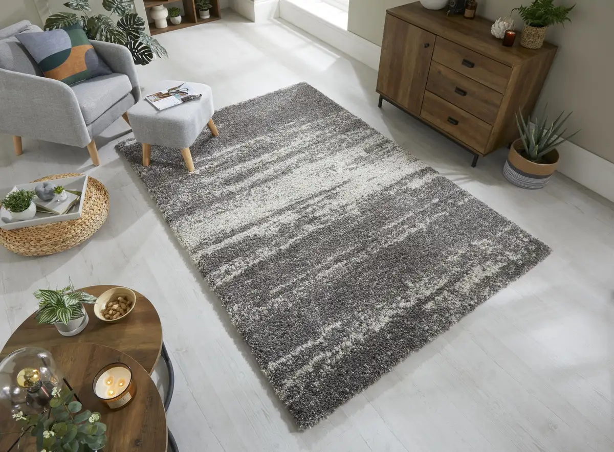

FLAIR RUGS Ковер Shaggy "Reza", прямоугольный 80х150 см, серый