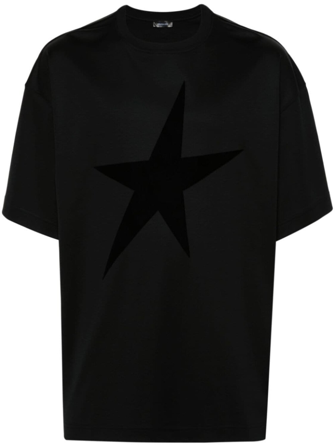 

Mugler футболка с декором Star, черный