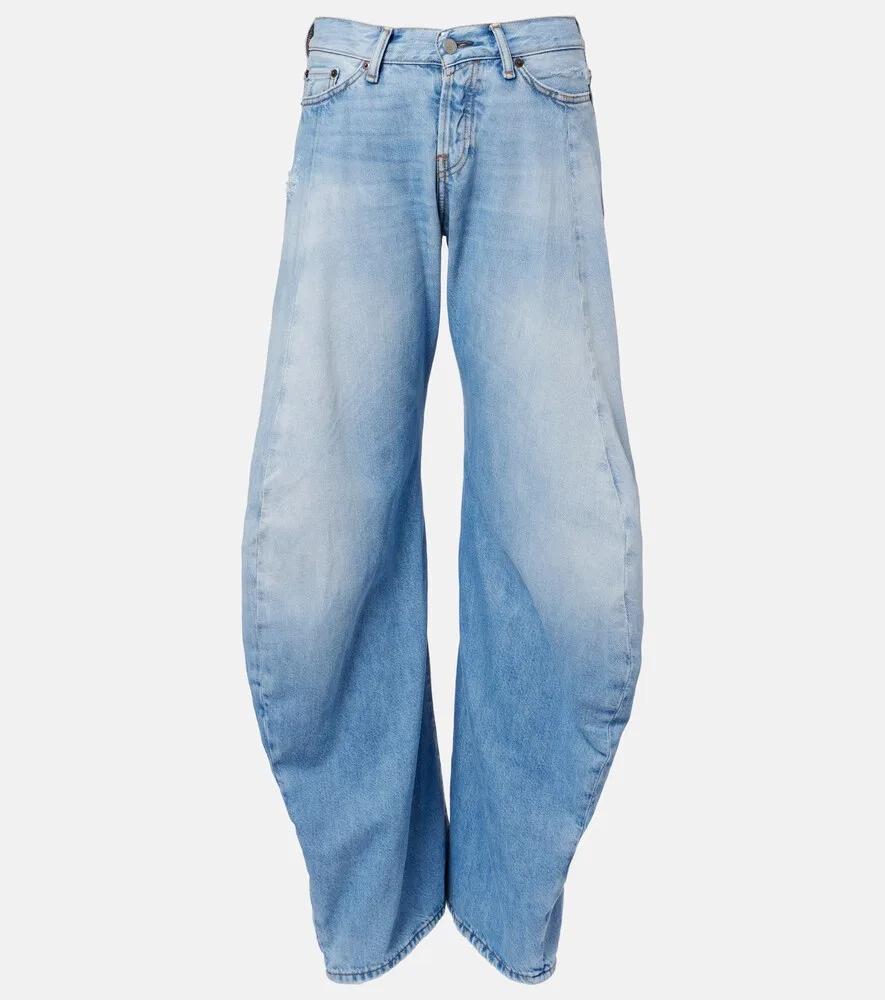2006F рваные джинсы с широкими штанинами Acne Studios, синий