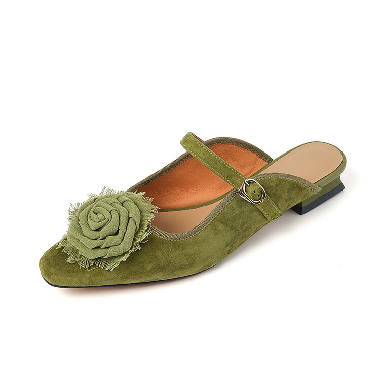Мюли женские с закрытым носком женские Yeezyy Reezy, цвет Apricot — фото 2