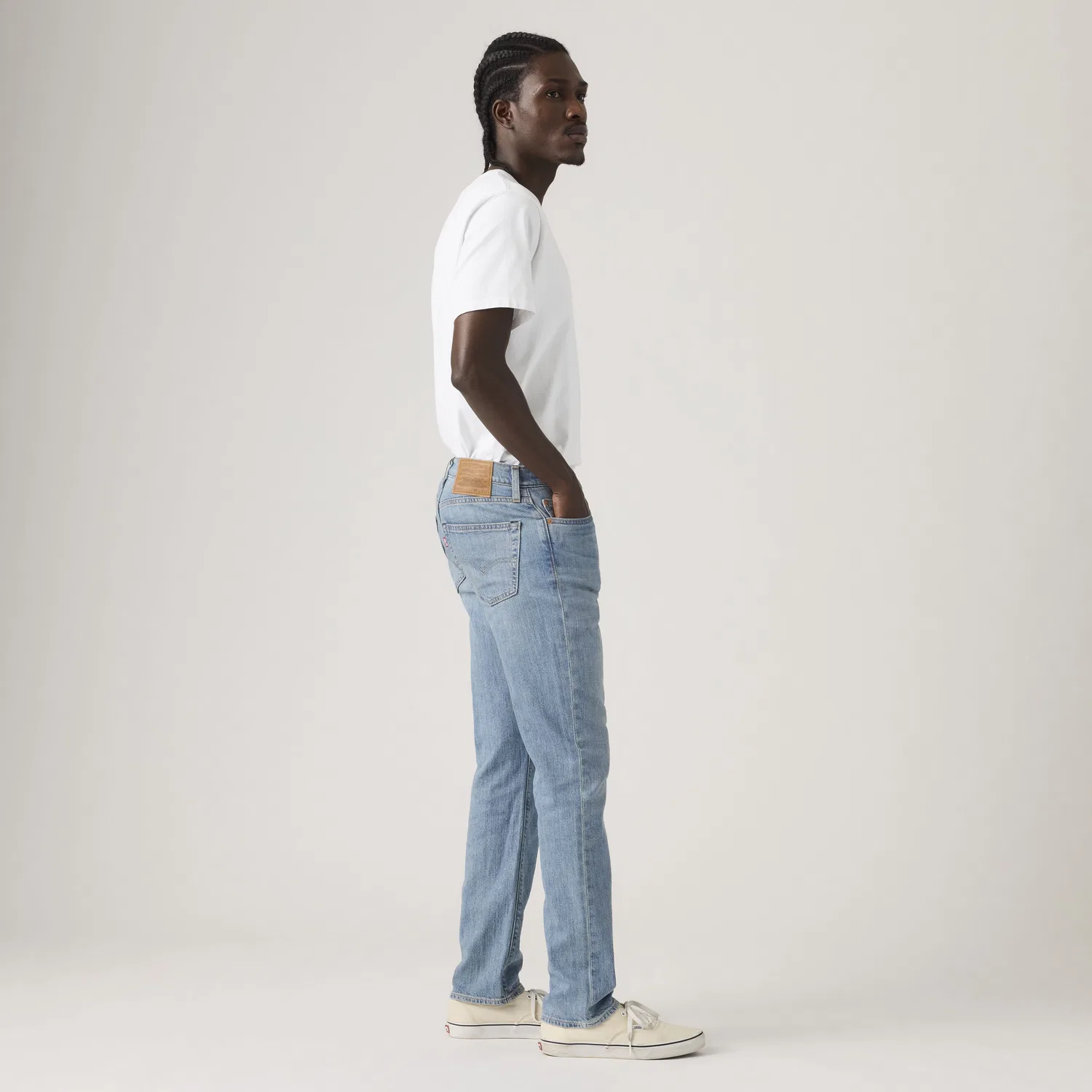 Мужские джинсы 511 Slim Linen+ Denim Levi's, Medium Wash — фото 4