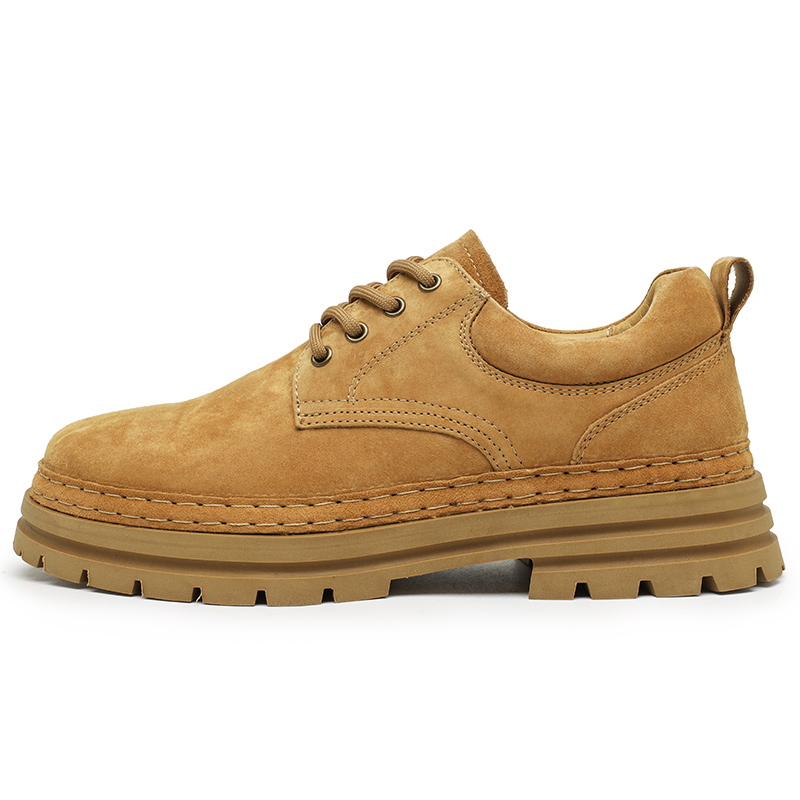 

LINGPAO Мужские повседневные низкие кеды коричневые, цвет Brown