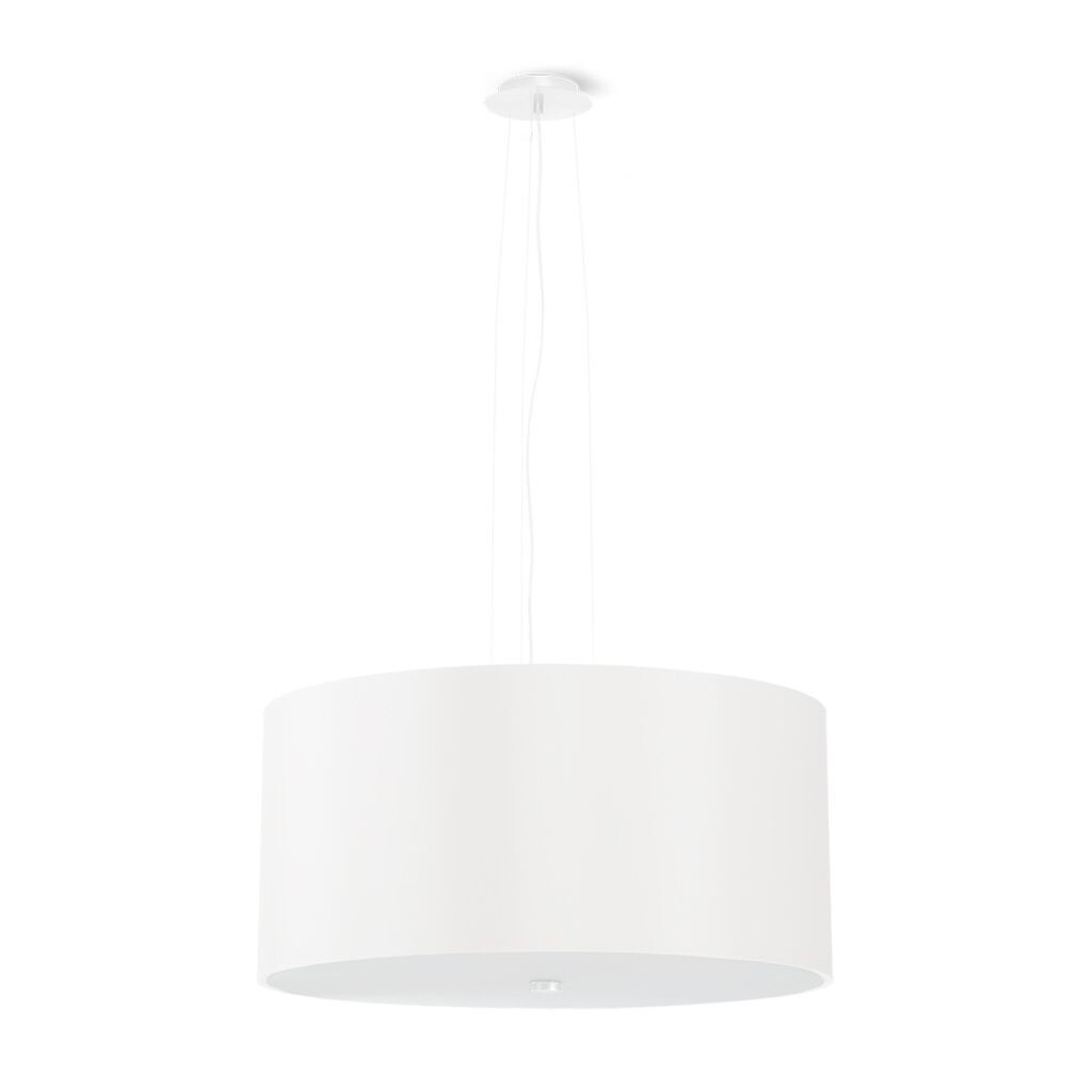 

Люстра OTTO 50 белая 5xE27 60Вт ткань, стекло, сталь 115x50x50см Sollux Lighting
