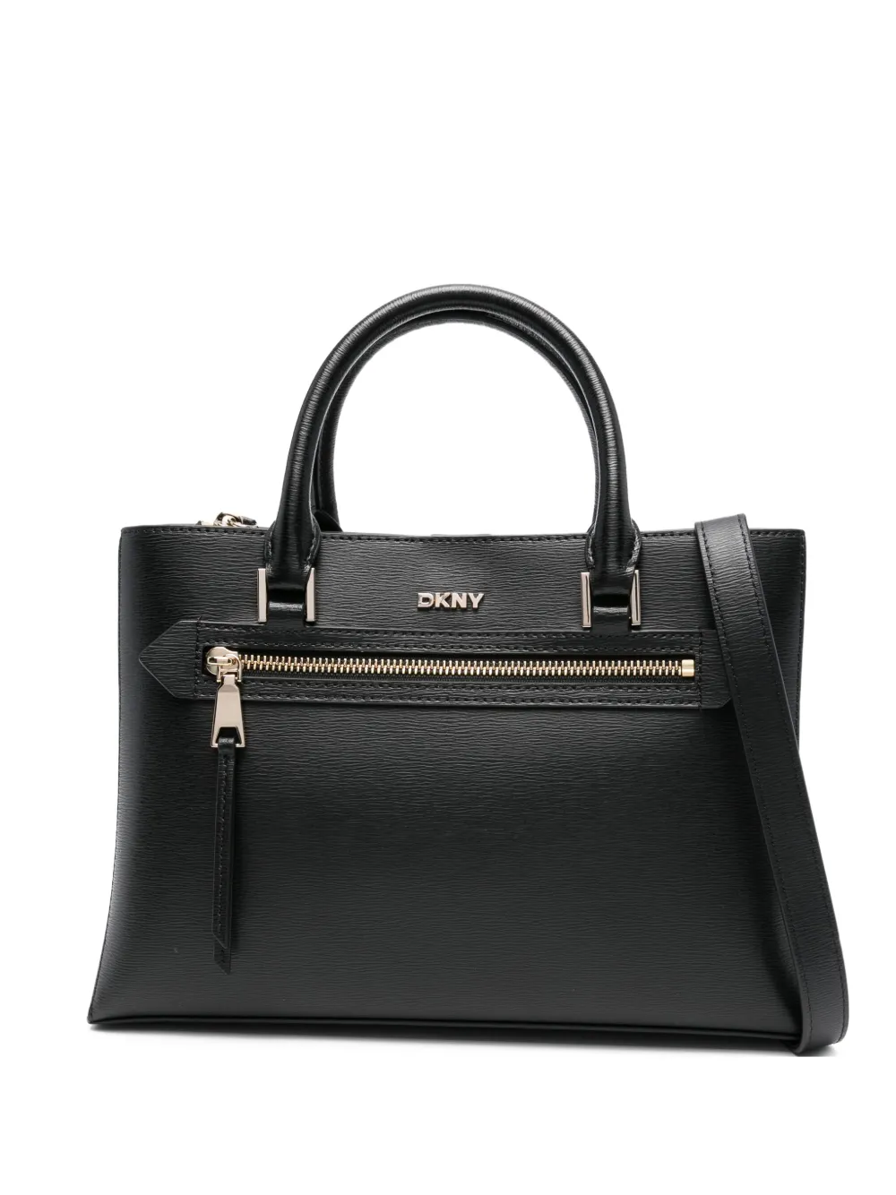 

Маленькая сумка-тоут с логотипом DKNY, черный