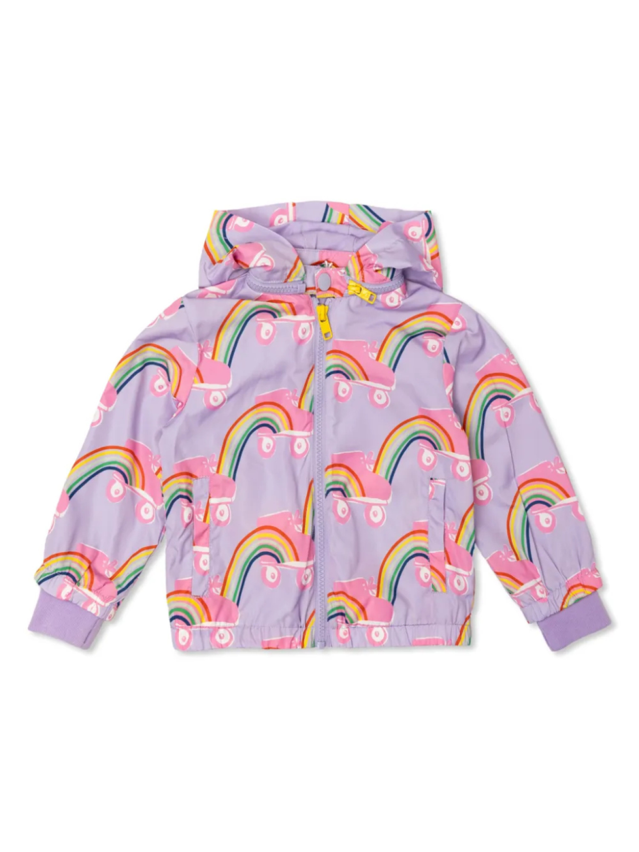 

Детская куртка с капюшоном Stella McCartney Stella McCartney Kids, фиолетовый