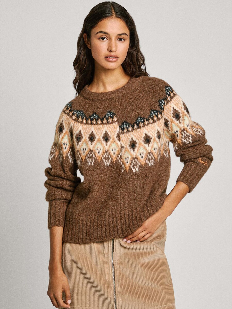 

Свитер Pepe Jeans Holly, коричневый